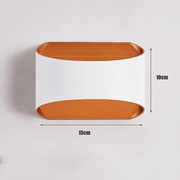 OBOSOE Modern Aluminium Vägglampa LED, Inomhusbelysning, Sovrum Vägglampa, Stilren Vägglampa