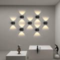 Miniatyrbild 4 av 7: OBOSOE Modern LED Vägglampa IP65 Vattentät Vägglampa Aluminium Inomhus & Utomhus Vägglampa