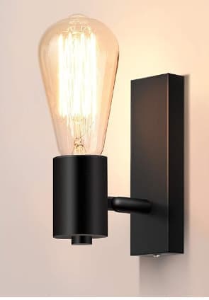 OBOSOE 2-pak justerbare væglamper E27 industrielle metalvæglamper, vintage stil, uden pære Utan glödlampa, 1 st