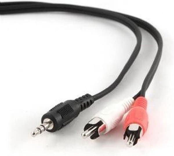 Gembird 1,5 m, 3,5 mm/2xRCA, M/M lydkabel Sort, Rød, Hvid