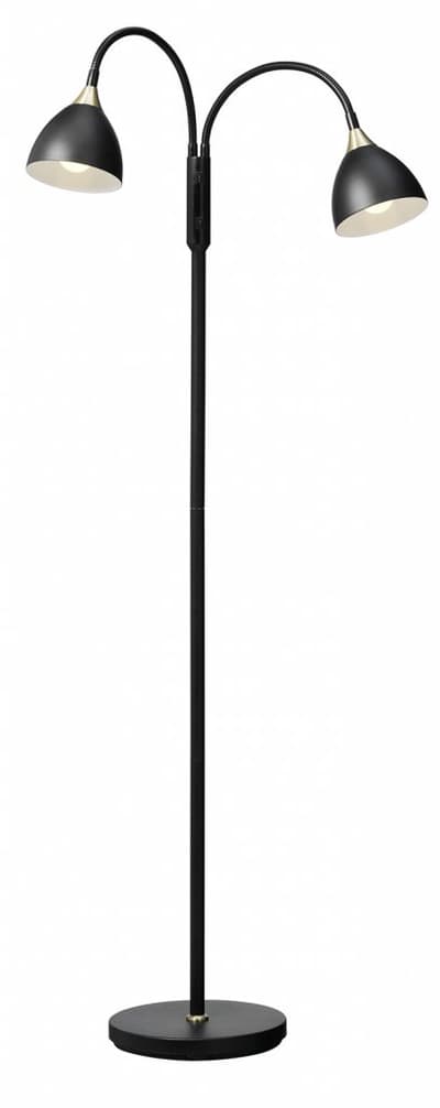 Läza Svart Golvlampa 2 Arm
