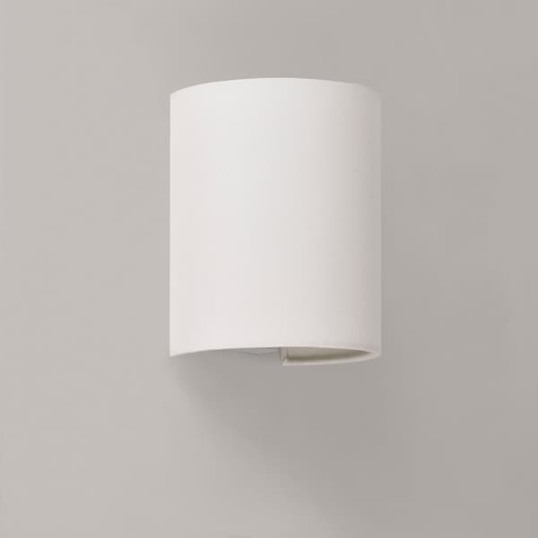 [lux.pro]® Vägglampa-20x17,5x13cm-halvcirkel-1xE27-vit