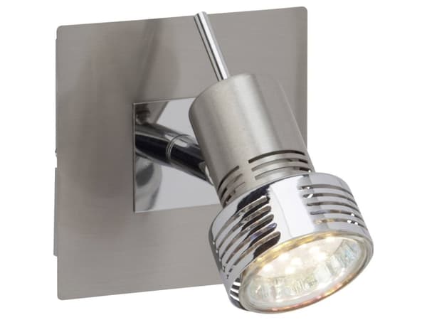 Brilliant Kassandra G34710/77 Vægprojektør GU10 3 W LED (RGB) Krom (satineret)
