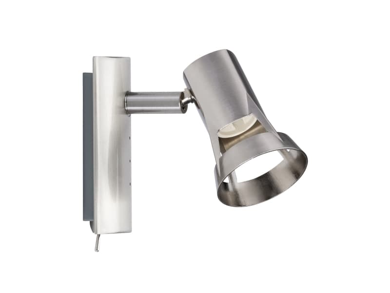 Paulmann 666.98, Nedtryckbar spotlight, GU10, 1 lampor, LED, Nickel