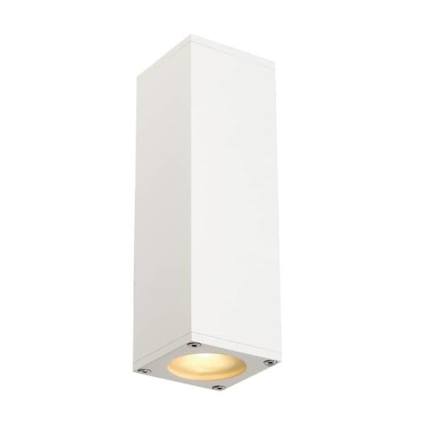 SLV Theo Up/Down, Overflatebehandlet, firkant, 2 ampuller, GU10, IP20, Hvit