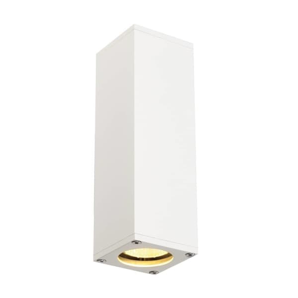 SLV Theo Up/Down, Overflatebehandlet, firkant, 2 ampuller, GU10, IP20, Hvit