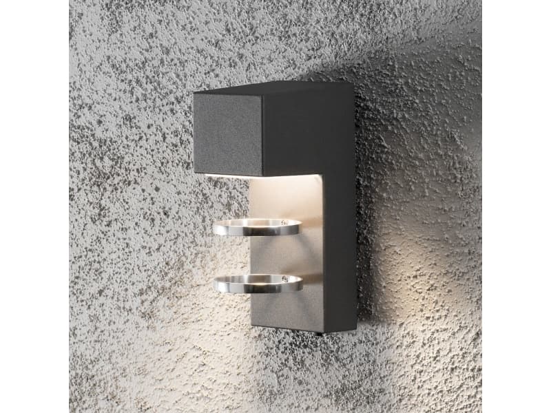 Konstsmide 7957-370, 1 lampor, 3000 K, IP54, Antracit, Grå