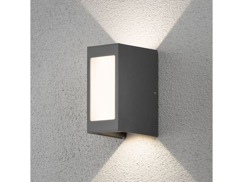 Konstsmide 7992-370, 3 lampor, 3000 K, IP54, Antracit, Grå