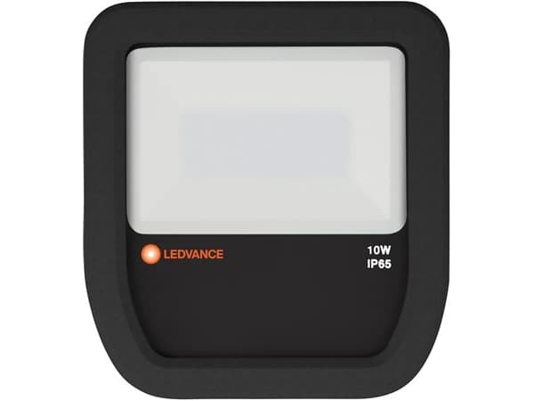 Ledvance flomlys LED projektor 10W FLOMLYS 1100lm 4000K 100 grader. IP65 LEDV svart 4058075097407