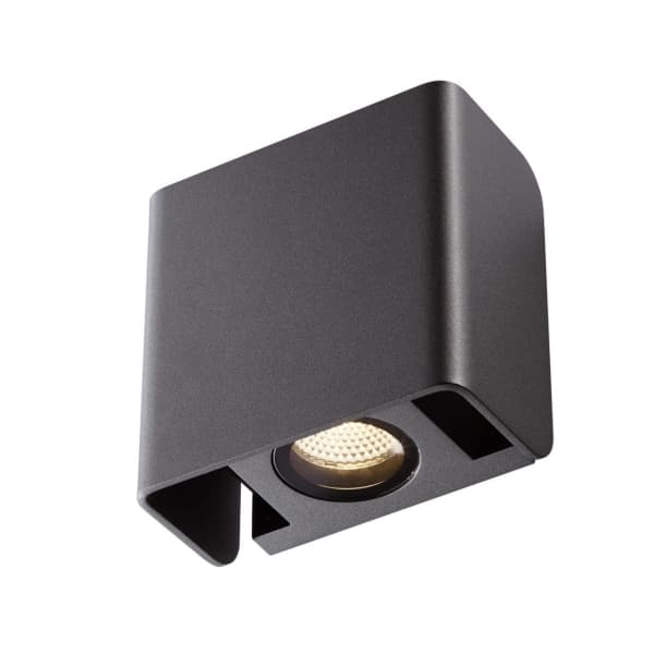 SLV Mana OUT, Väggbelysning för utomhusbruk, Antracit, Gjuten aluminium, IP65, Fasad, Garage, I