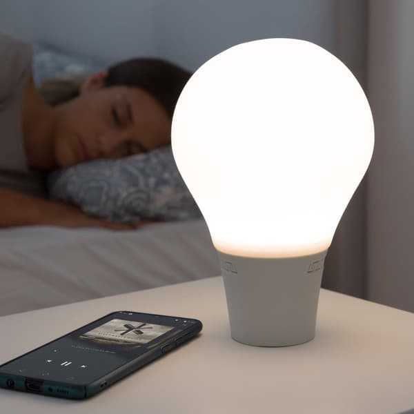 LED-lampe med Højttaler - Silitone