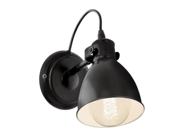 EGLO Priddy, Ytmonterad, E27, IP20, Svart, Vit
