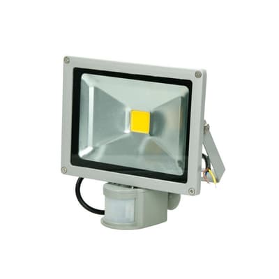 ECD Germany 3 x 20W LED-valonheitin liiketunnistimella AC 220-240V 1200 Lumen Kylmä valkoinen 6000K vedenpitävä ulkovalaistusprojektori IP65