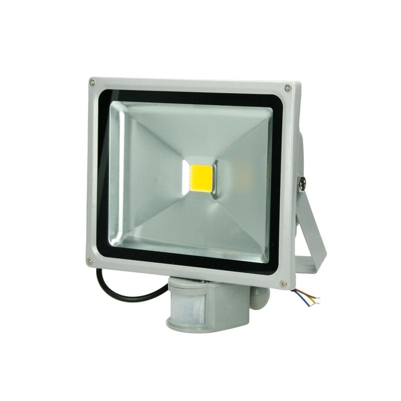ECD Germany 20 kpl LED-valonheitin 30W liiketunnistimella - 6000K kylmä valkoinen - vedenpitävä IP65 - ulkoturvalamppu - valonheitin