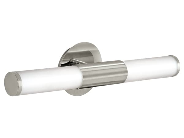Eglo Palmera - Vägglampa - 2 uttag - E14 - satinnickel, matte opal white