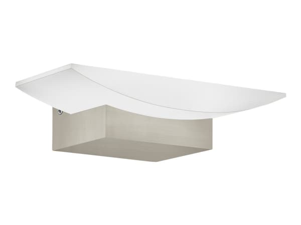 Eglo Metrass - Vegglampe - LED - 5.6 W (ekvivalent 53 W) - varmt hvitt lys - 3000 K - satin-nikkel