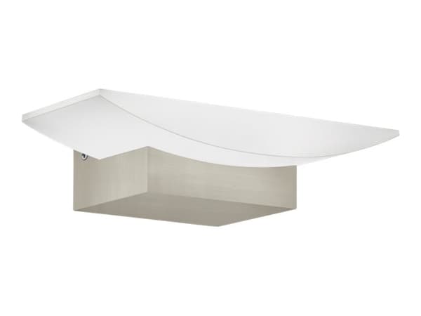Eglo Metrass - Vegglampe - LED - 5.6 W (ekvivalent 53 W) - varmt hvitt lys - 3000 K - satin-nikkel