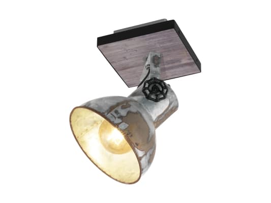 EGLO 49648, Utanpåliggande spotlight, E27, 40 lampor, 220 - 240 V, Svart, Brun