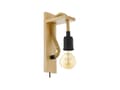 Miniatyrbilde 1 av 5: EGLO 43197, Overflatebehandlet, 1 ampuller, E27, IP20, Sort, Brun