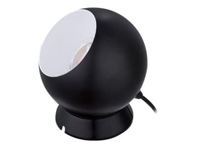 Eglo Petto 1 - Dekorasjonslampe - LED-lyspære - GU10 - 3.3 W (ekvivalent 40 W) - klasse A+ - varmt hvitt lys - 3000 K - svart