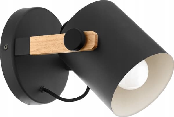 EGLO Hornwood, Overflatebehandlet, 1 ampuller, E27, IP20, Sort, Brun, Krem