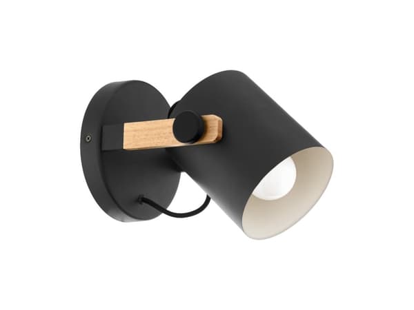 EGLO Hornwood, Overflatebehandlet, 1 ampuller, E27, IP20, Sort, Brun, Krem Sort, Brun, Krem