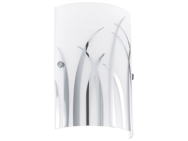 Eglo Rivato - Vegglampe - 1 sokkel - E14 - hvit, krom