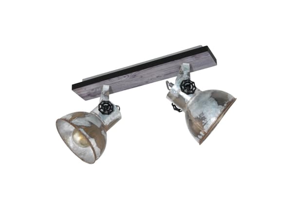 EGLO 49649, Overflateegnet, E27, 2 ampuller, LED, 220-240 V, Sort, Brun