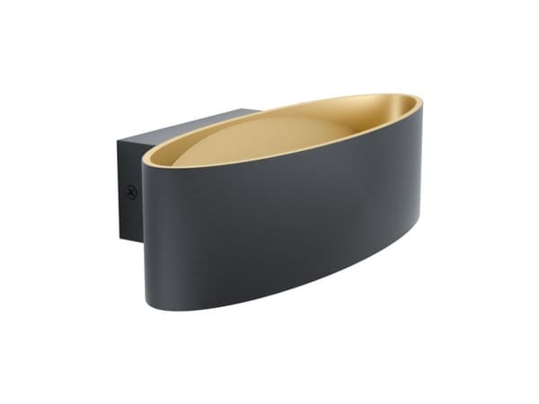 EGLO MACCACARI WALL L270 SVART/GULD Svart, Guld