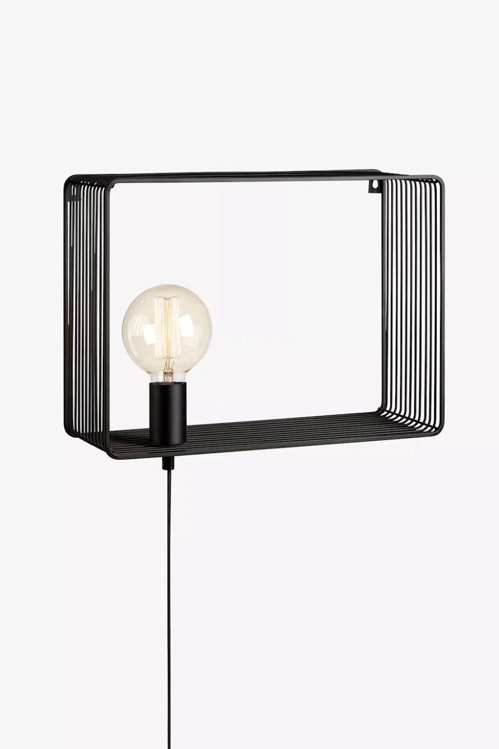 Shelf Vägglampa 38 cm Svart