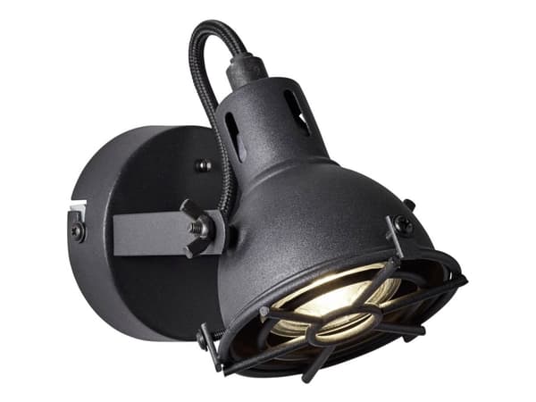 Brilliant Jesper G54310/86 Vægprojektør GU10 5 W LED (RGB) Sort