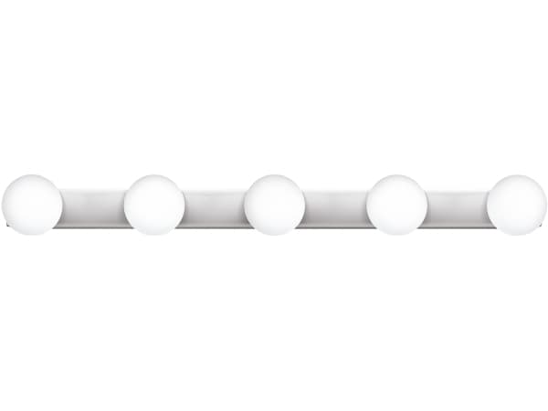 Activejet AJE-BOLERO CH, Ytmonterad, Rektangel, 5 lampor, Glödlampan/-lamporna kan inte bytas ut, IP44, Krom, Vit
