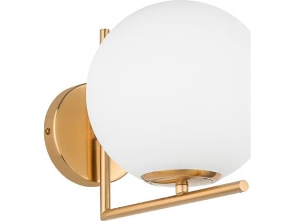 Wall lamp Italux Wall lamp for the living room white and gold Domon