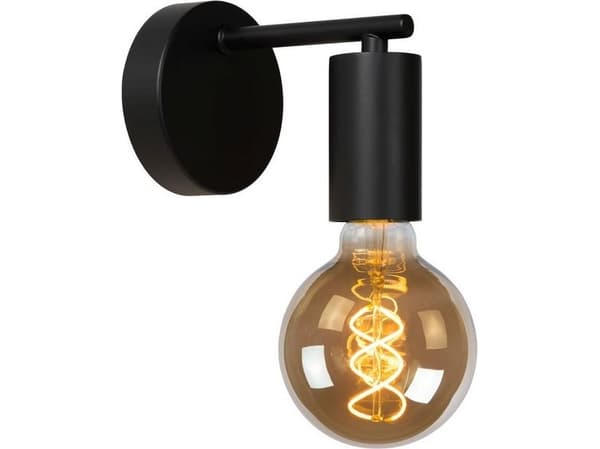 Lucide Vägglampa Lucide LEANNE svart vägglampa 21221/01/30