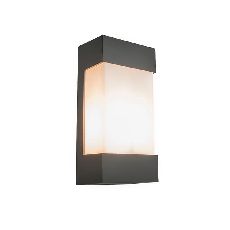 Vägglampa antracit IP54 - Tidvatten