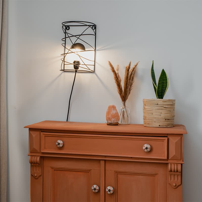 Design vägglampa svart - Spira