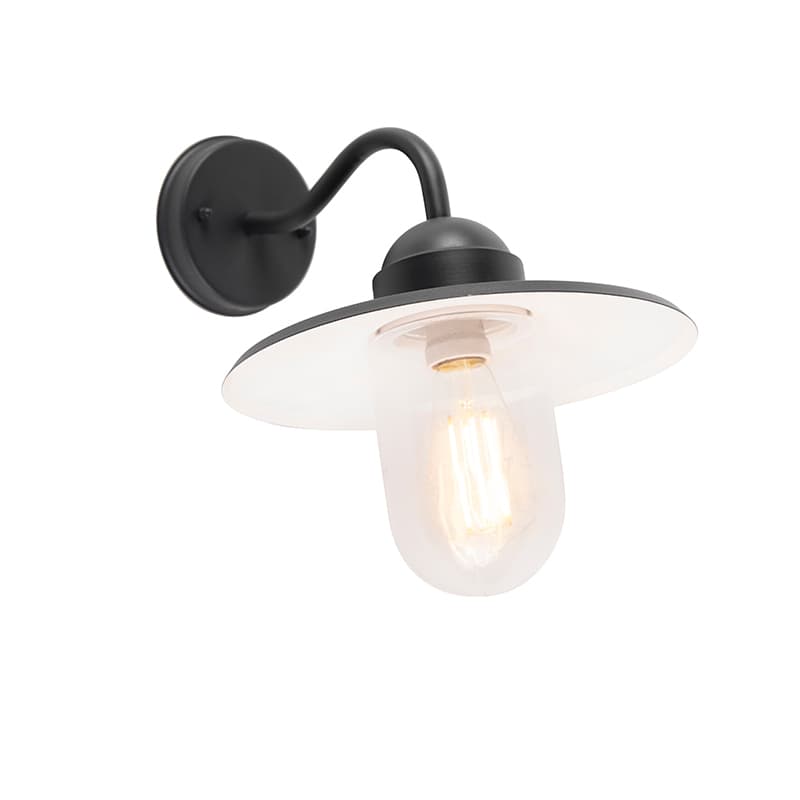 Smart lantlig vägglampa antracit IP44 inkl. WiFi E27 - Kansas