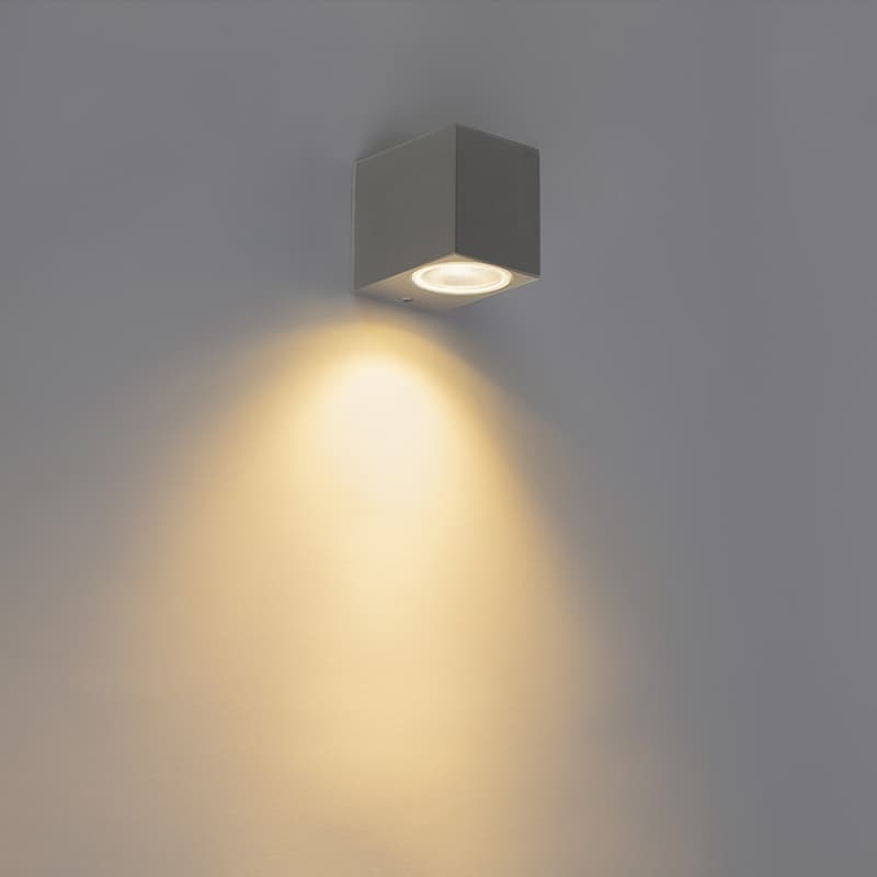 Modern vägglampa antracit IP44 - Baleno I