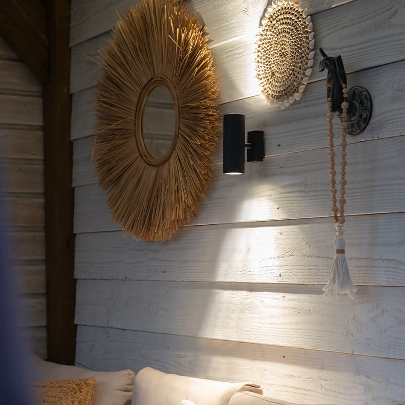 Yttre vägglampa antracit IP44 - Duo