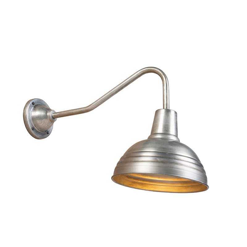 Industriell vägglampa antik zink - Tay