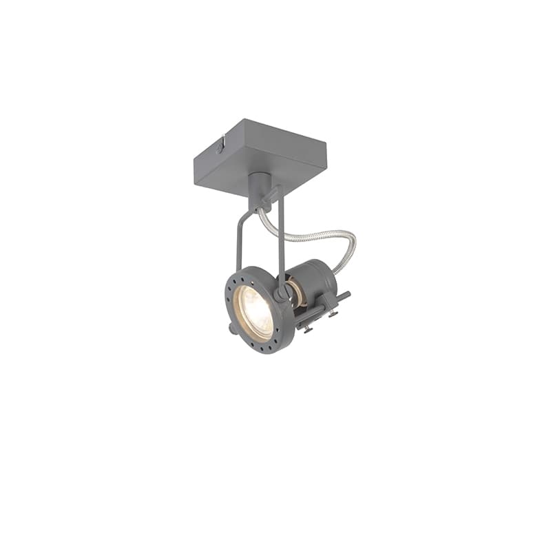Antracit industriell spotlight roterbar och lutbar - Suplux