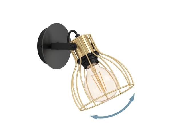EGLO 900382, Other, 1 bulb(s), E27, IP20, Black, Brass