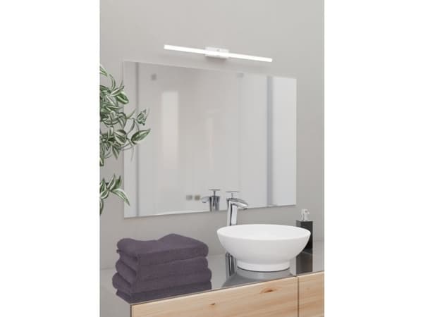 EGLO Verdello, Krom, Vit, Plast, IP44, Badrum, Rektangel, 1 lamp(or)