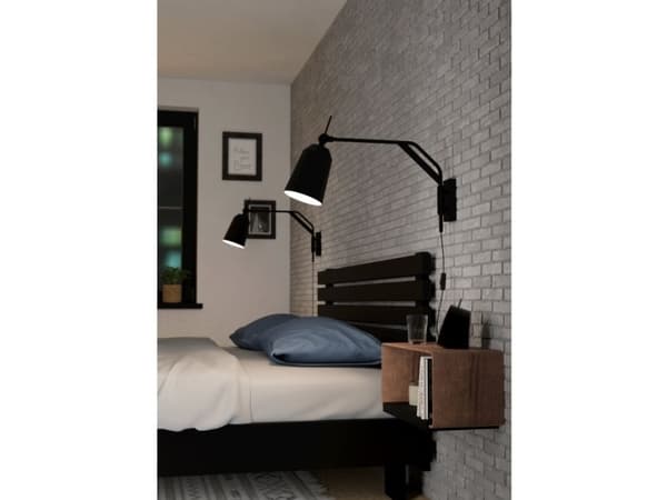 EGLO 900157, Rund, 1 lampor, E27, IP20, Svart, Vit