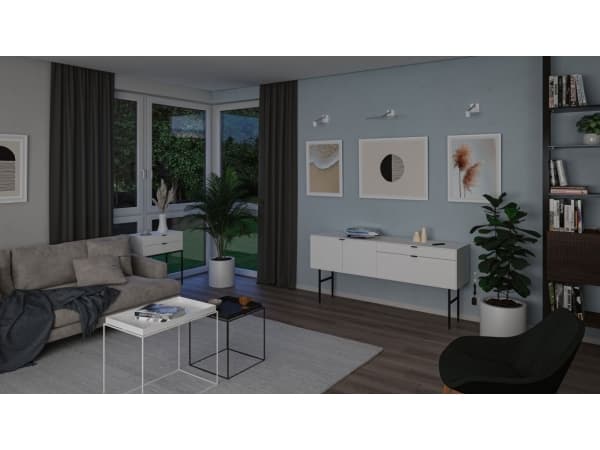Paulmann Adelia, Ytmonterad, Andra, 1 lampor, Glödlampan/-lamporna kan inte bytas ut, 2700 K, Gjuten aluminium, Borstat stål