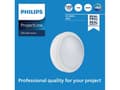 Miniatyrbilde 2 av 5: Philips Veggmontering, Overflatebehandlet, Rund, 1 ampuller, 4000 K, IP65, Hvit