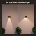 Miniatyrbilde 9 av 10: Philips Hue Resonate nedovervendt vegglampe hvit og Colour Ambiance svart
