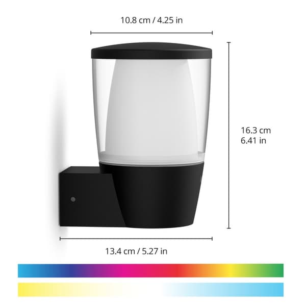 WiZ WiFi Smart Elpas Vägglampa Färg + Varm-kallvit 230V