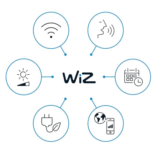 WiZ WiFi Smart Elpas Vägglampa Färg + Varm-kallvit 230V