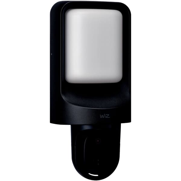 WiZ WiFi Smart vegglampe utendørs med innebygd kamera Sort